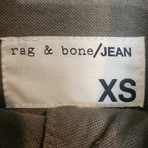 RAG & BONE CHAMBERLAIN JACKET ARMY GREEN CANVAS 100% COTTON SZ XS - Picture 11 of 13